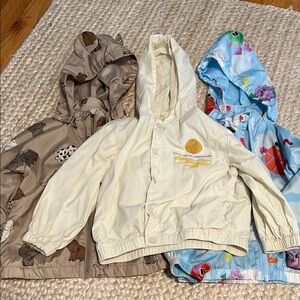 Zara Tan Raincoat Water-Resistant Jacket